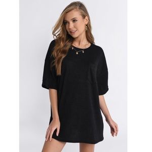 Kendall Black Short T-Shirt Dress
